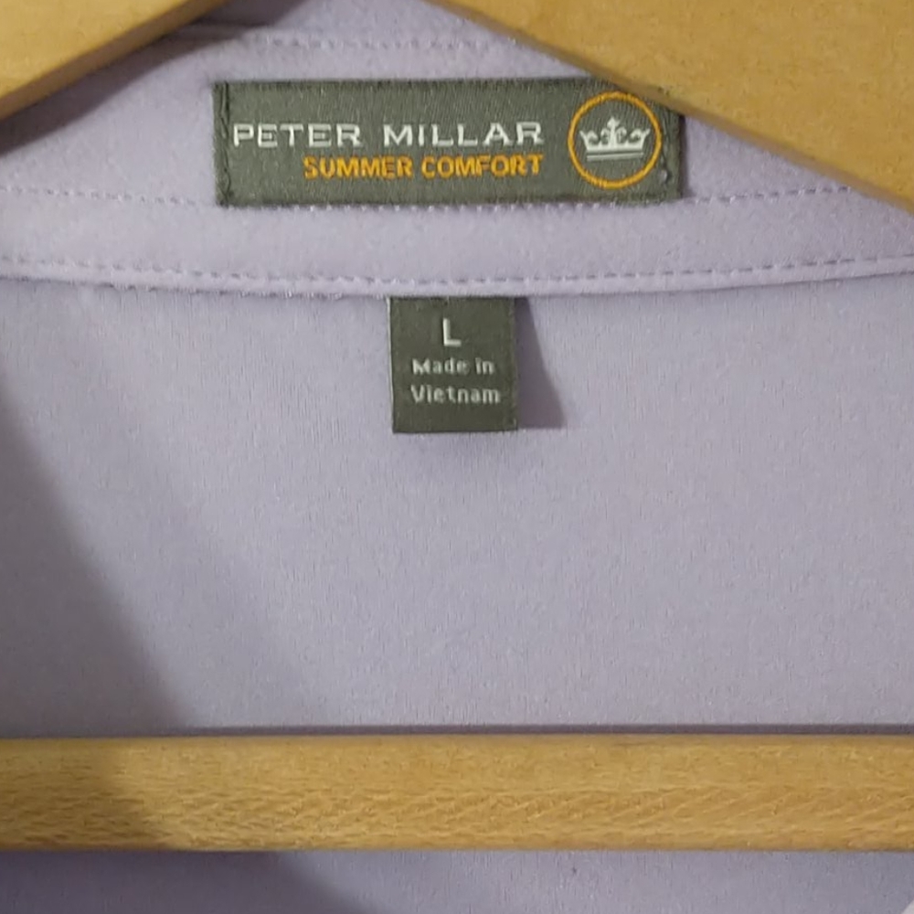 Awesome Peter Millar Lightweight Large Lilac Polo - image 4